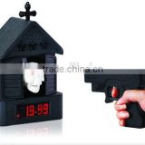Haunted House Shooting Alarm Clock