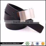 Alibaba online china supplier man's dress belts with Plate buckle