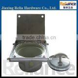 SS 304 15*15cm Shower Floor Long Drain With Cover And Handle