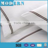 star hotel embroidery bedding sheet set