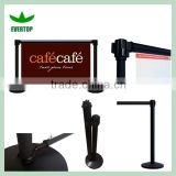 TS-CB03 Customizable sidewalk cafe banner and barriers,printed cafe barriers with multiple color banners