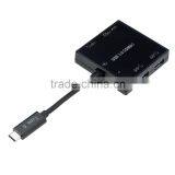 2015 Latest SuperSpeed 10Gbps Multiport Reversible USB-C Hub With TF & SD Card Slots thumbnail-4