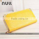 Good Brand Promotion Crocodile Embossed Leather Long Wallet Clutch Purse