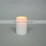 White color plastic floating waterproof battery led candle with 4/8H timer