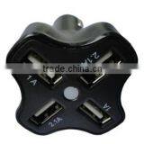4 USB Ports Car Charger Adapter Auto Power