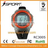 EL Backlight Water Resistant with Stopwatch Function Digital Radio Control Watch with Two Alarms