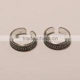 T0002-STERLING SILVER PLAIN TOE RINGS 2.75 thumbnail-1