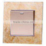 1 Gang Turn on off Button Switch With Crystal Pattern Face thumbnail-4