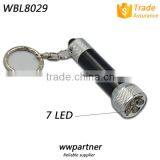 Metal LED Retractable Flashlight With Key Chain thumbnail-4