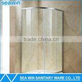 High Quality Frameless Tempered Glass Hinge Circular Sector Shower Enclosure thumbnail-1