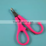 MRQ-002 stainless steel pink color plastic handle single use nail nipper