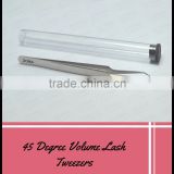 Volume Lash Tweezers In Plastic Tube Packaging / Get Volume Lash Tweezers Under Customer's Private Logo From ZONA