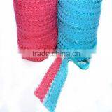 Hot Sell 3-4 Frilly Elastic Band, FOE Hair Elastic Ties , Lace Elastic Hair Bands for Baby thumbnail-2