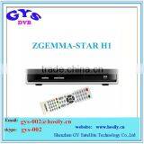 Original Zgemma-star H1 Satllite TV Receiver with DVB-S2+DVB-C Tuner Combo Enigma2 Linux Zgemma star H1 Twin Tuner