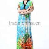 2016 New Bohemia Beach Skirt Bat Sleeve Dress thumbnail-5