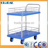 Double Layers Silent Handtruck With Fence thumbnail-1