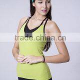 Sexy Slim Fit Quick Dry Spandex Nylon Women Workout Fitness Yoga Tank Top thumbnail-2