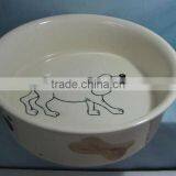 Ceramic Pet Bowl With Little Paw thumbnail-1