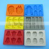 FDA Food Grade Non Stick Bpa Free Wars Lego Star Silicone Chocolate Molds Cartoon Wholesale thumbnail-1