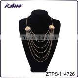 Factory Price Beautiful Gold Plated Pendants Chain Necklace thumbnail-1