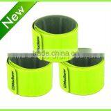 2015 Promotion Gifts Reflective Yellow Ankle/Arm Bands Snap Band Slap Wrap Ideal for Runners thumbnail-3