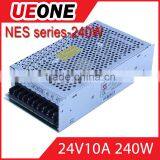 Hot Sale 240w 24v 10a Switching Power Supply CE Factory Price NES-240-24