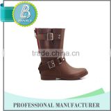 Newest Design Cheap Removable cool brown short rain boots women