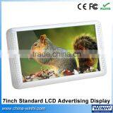 7 Inch TFT Shelf Edge USB SD LCD TV Auto Play Advertising Player Shop Digital Signage Display Board