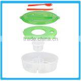 Multi-purpose New Salad Bowl Spoon And Fork Tools With Intergrated Food Containers Plastic
