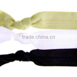 China manufacturer low moq glitter plain elastic foe hair ties