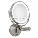 LED Wall Mount Mirror, Satin Nickel LED Wall Makeup Mirror thumbnail-4