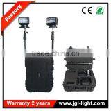 Multifunctional Commercial Remote Lighting Rechargeabl Portable Railway Spotlight With Black Case thumbnail-1