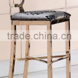 Wholesale bar stool chromed in golden color B151 G