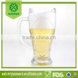 14oz Football Beer Mug With Handle German Lagers Glass Mug thumbnail-1