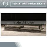 Modern Marble Glass Top Corner Coffee Table thumbnail-3