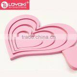 Cute Love Shape Wood Sticker Home Accessories Room Decor 3d Wall Stickers for Kids Wall Murals Home Decor Wholesale thumbnail-5