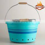 Eco-friendly Oval BBQ Set Household Garden Charcoal Bucket thumbnail-1