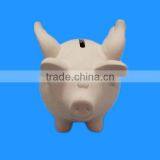 Unglazed Diy Painting Ceramic Piggy Bank thumbnail-1