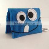 Best Selling Products Polyester Business Card Sleeve Coin Wallet Cartoon Character Style Wool Fabric Mobile Phone Case Cover thumbnail-4
