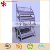 Floor Standing Metal Wire Bread Display Stand Rack for Supermarket thumbnail-1