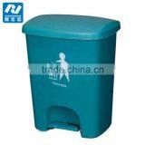 Wholesale Eco-friendly HDPE 70L Yellow Plastic Foot Pedal Waste Bin thumbnail-3