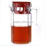 Glass Jug With Handle and Lid thumbnail-1
