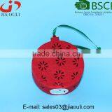 BSCI Audit Factory Hot Sale Christmas Decorations Non-woven Fabric With LED Hanging Christmas Ball thumbnail-2
