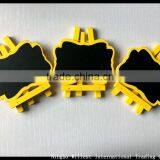 Yellow Wooden Blackboard, Multi-function Decorative Chalkboard With Stand thumbnail-1