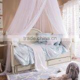 Antique French Style Princess Snow White Pure White Solid Carving Daybed With Two Big Drawers BF11-02274b thumbnail-3