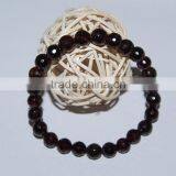 7-8mm Round Faceted Natural Garnet Bead Bracelets thumbnail-1
