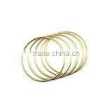 Brass Plate O Ring, High Quality Bright Color Metal O Ring for Handbag Round Ring, Butt Welded Steel Wire Rings ID 2" thumbnail-1