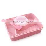 Best Selling High Quality Lovely Pupil Separated Plastic Microwave Oven Kids Lunch Box thumbnail-2