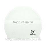 With Large Size Pure Color Silicone Long Hair Swim Caps With Adult With Kids Size Made in China thumbnail-1