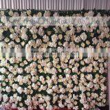 New Design Charming Cream White Flower Green Leaves Flower Wall Backdrop Decorative Flowers thumbnail-2